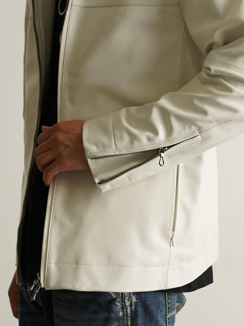 【CUSTOM CULTURE】 ラムレザー パーカー